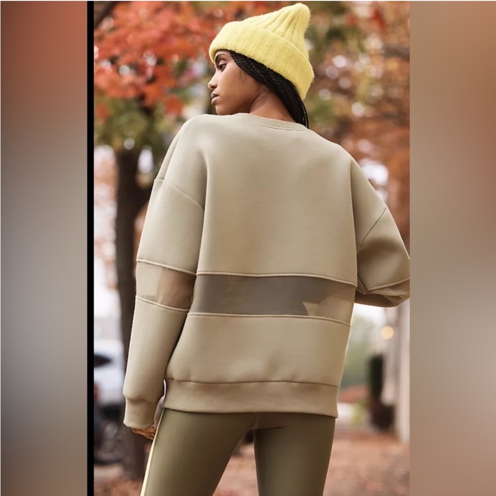 NWT Anthropologie Mesh Paneled Sweatshirt